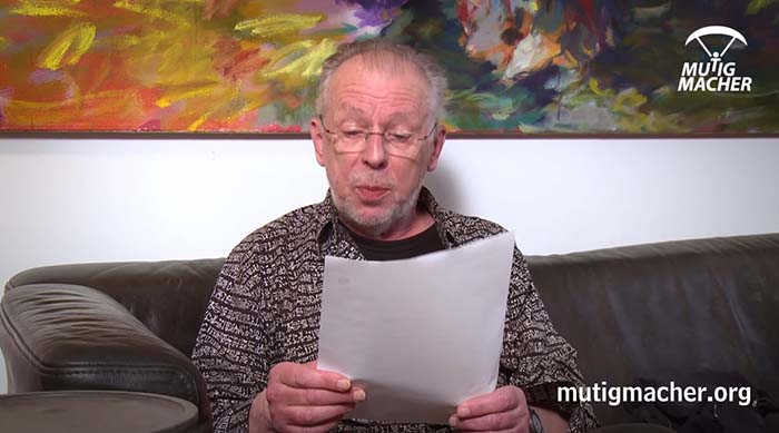 Emotionaler Aufruf: Schauspieler Dieter Brandecker appelliert an alle Kunst- und Kulturschaffenden