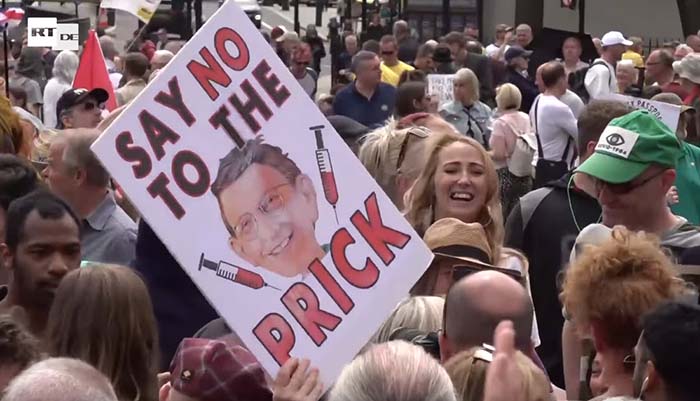 London: „Unite for Freedom“ – Tausende Demonstrieren gegen Corona-Maßnahmen