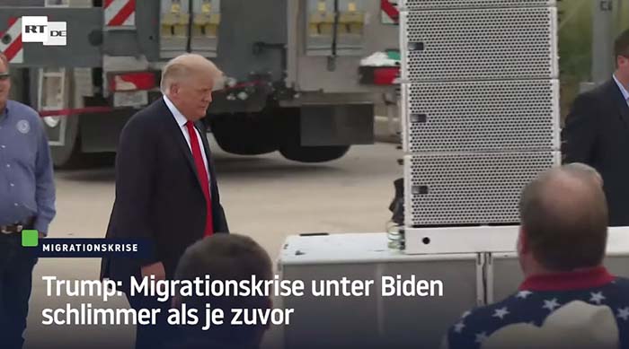 Trump: Migrationskrise unter Biden schlimmer als je zuvor