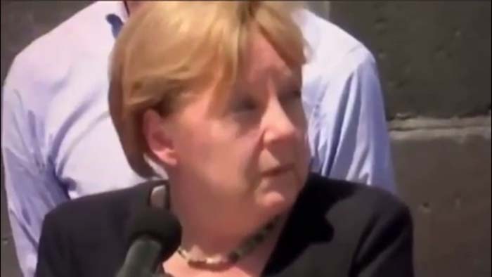 Wenn Blicke töten könnten: Bürgermeister widerspricht Merkels ideologischem Klimagelaber