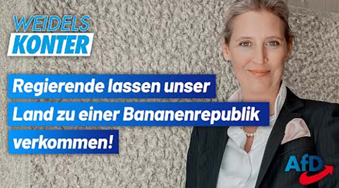 Weidels Konter: Bananenrepublik Deutschland – Regierende lassen unser Land verkommen!