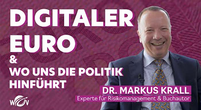 Dr. Markus Krall: Digitaler Euro & wo uns die Politik hinführt