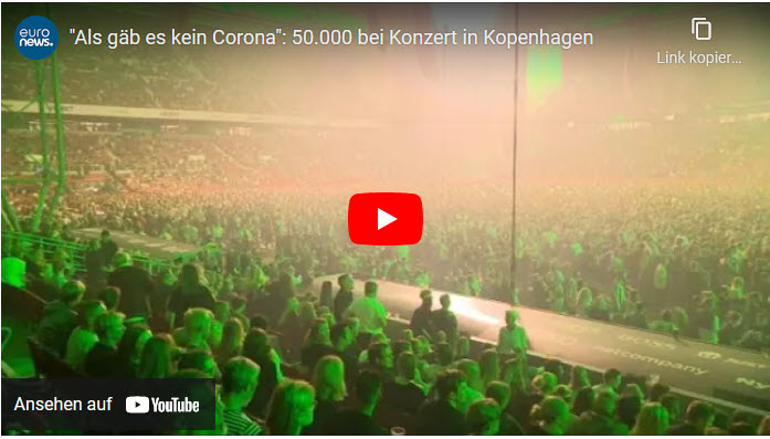 Ungeimpfte alles richtig gemacht! Ohne Corona-Auflagen: 50.000 Menschen bei Konzert in Kopenhagen