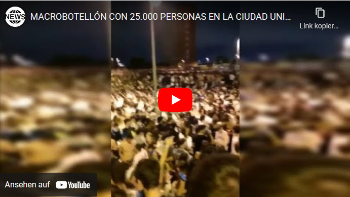 Polizei machtlos! Madrid: 25.000 junge Leute feiern verbotene Open-Air-Party