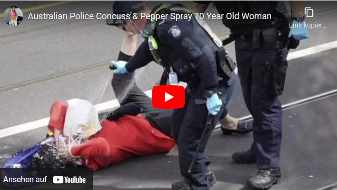 Polizeigewalt in Melbourne: 70-Jährige brutal zu Boden gestoßen und mit Pfefferspray besprüht