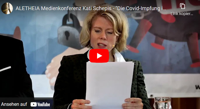 ALETHEIA Medienkonferenz Kati Schepis – „Die Covid-Impfung ist unwirksam, unsicher, und unnötig“