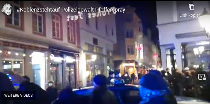 „Koblenz steht auf“ – Polizisten attackieren friedliche Bürger mit Pfefferspray