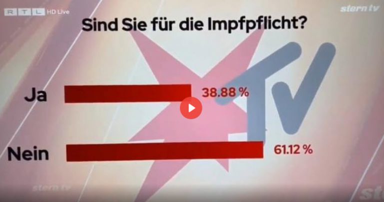 Stern-TV – Impfpflicht-Umfrage: Wegen „unerwünschtes“ Ergebnis wiederholt, und dann….