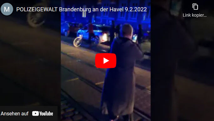 Spaziergang Brandenburg a.d. Havel: Einsatz von Reizgas und Schlagstock