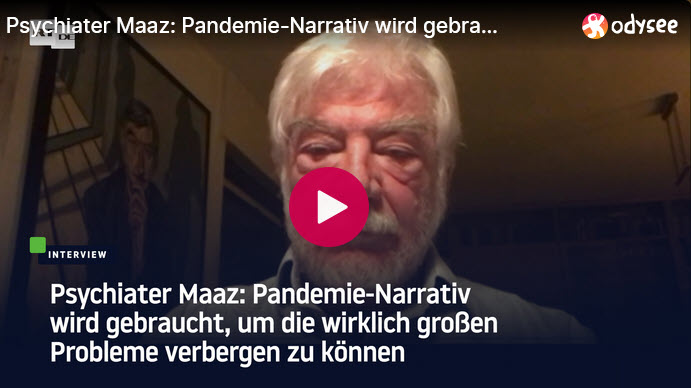 Psychiater Maaz: Pandemie-Narrativ wird gebraucht, um die wirklich großen Probleme verbergen zu können