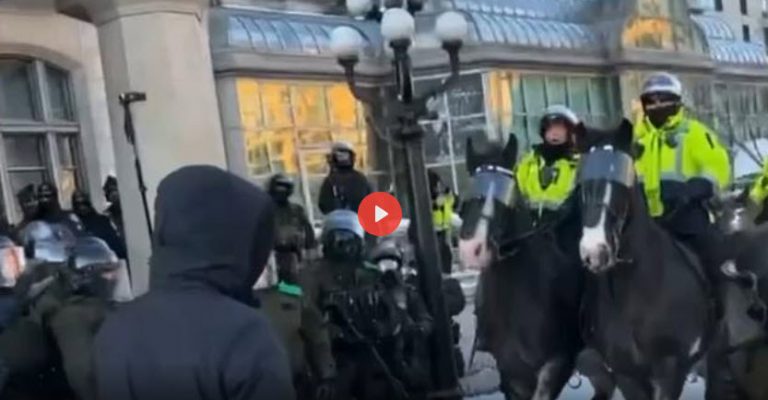 Berittene Polizei – Entsetzliche Szene in Ottawa