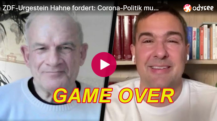 Game over – ZDF-Urgestein Hahne fordert: Corona-Politik muss vor Gericht!