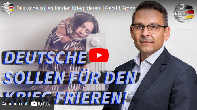 Gerald Grosz: Deutsche sollen für den Krieg frieren