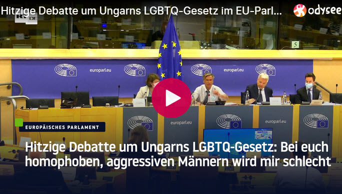 Debatte um Ungarns LGBTQ-Gesetz: „Bei euch homophoben, aggressiven Männern wird mir schlecht“