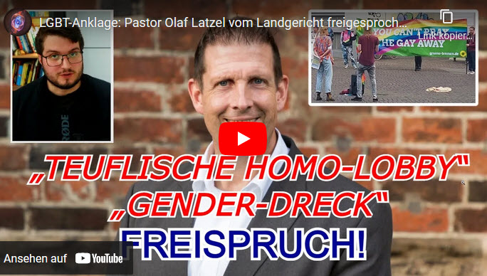 LGBT-Anklage: Pastor Olaf Latzel vom Landgericht freigesprochen