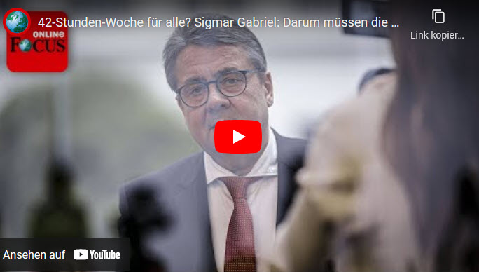 Sigmar Gabriel: Darum müssen die Deutschen länger arbeiten