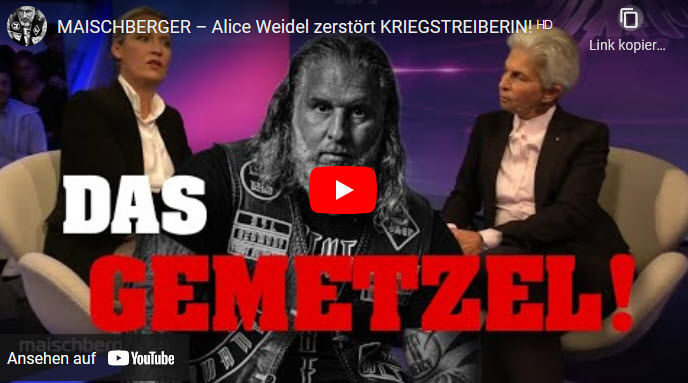 Tim Kellner: Maischberger – Alice Weidel zerstört Kriegstreiberin!