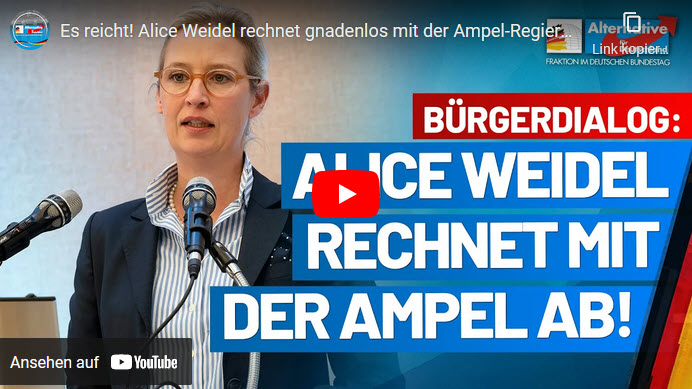Es reicht! Alice Weidel rechnet gnadenlos mit der Ampel-Regierung ab!