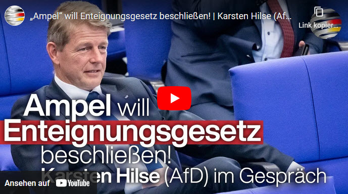 „Ampel“ will Enteignungsgesetz beschließen! | Karsten Hilse (AfD) im Gespräch