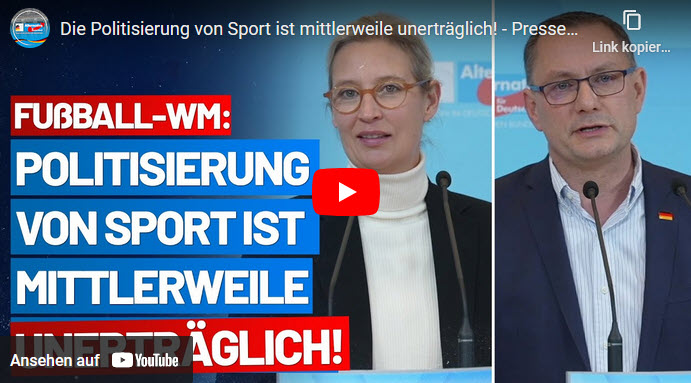 Die Politisierung von Sport ist mittlerweile unerträglich! – Presseerklärung AfD-Fraktion