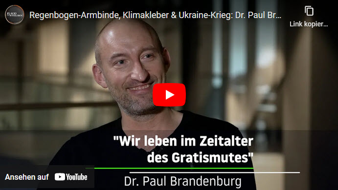 Regenbogen-Armbinde, Klimakleber & Ukraine-Krieg: Dr. Paul Brandenburg im Interview