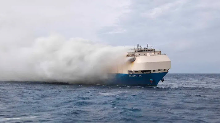 Brandgefahr: Erste Reederei verbietet E-Autos auf Fähren