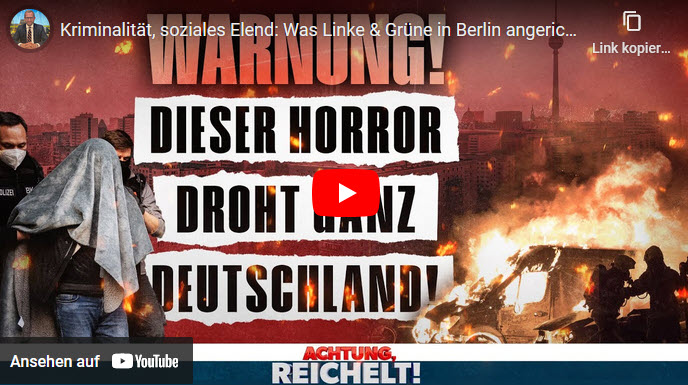 Achtung, Reichelt! Dieser Horror droht ganz Deutschland!