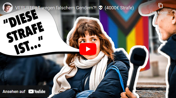 Verurteilt wegen falschem Gendern?! (4000 Euro Strafe)