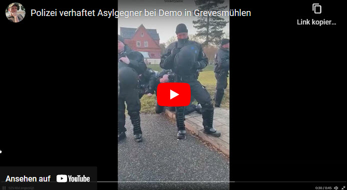 Demo in Grevesmühlen: Asylheim-Gegner in Handschellen abgeführt