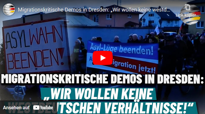 Migrationskritische Demos in Dresden: „Wir wollen keine westdeutschen Verhältnisse!“