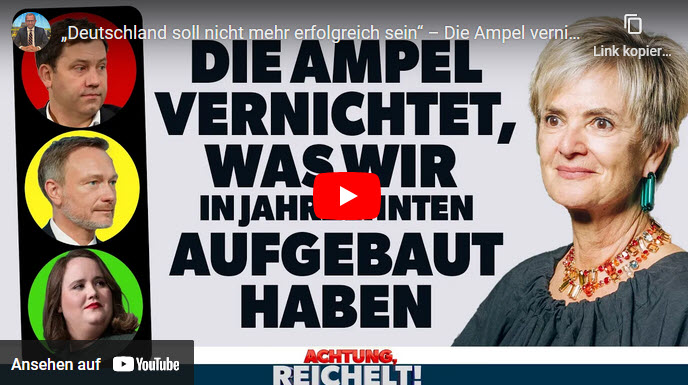 Achtung, Reichelt!: Die Ampel vernichtet, was wir aufgebaut haben
