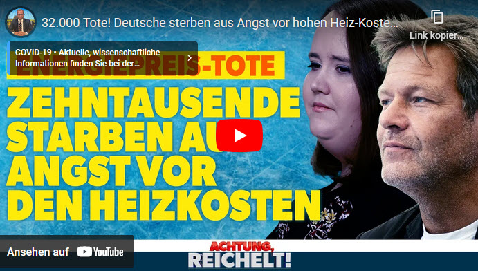 Achtung, Reichelt!: 32.000 Tote! Deutsche sterben aus Angst vor hohen Heiz-Kosten