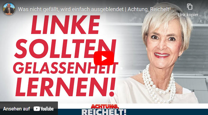 Achtung, Reichelt!: Linke sollten Gelassenheit lernen!