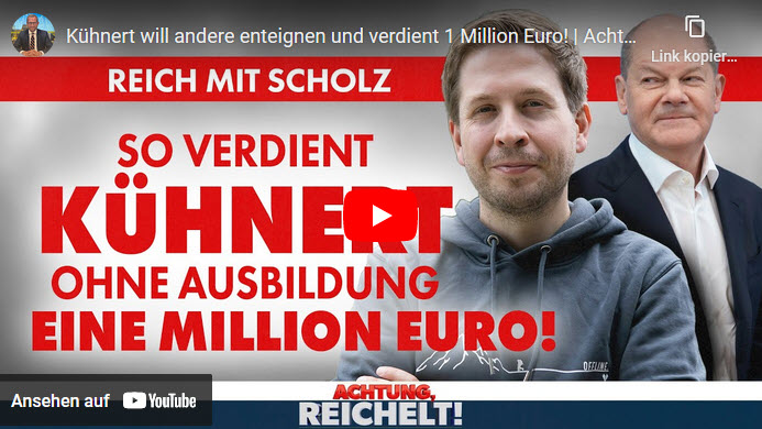 Achtung, Reichelt!: So verdient Kühnert ohne Ausbildung eine Million Euro!