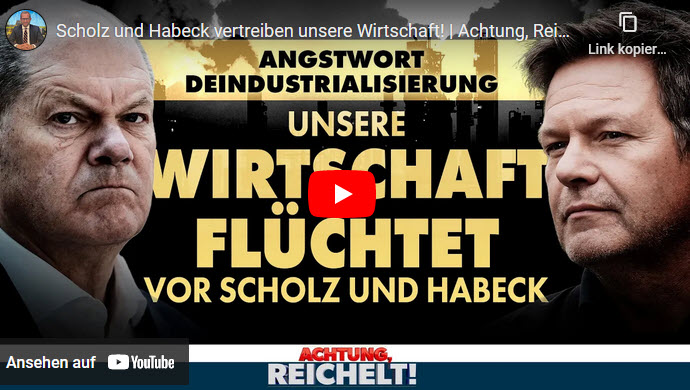 Achtung, Reichelt!: Scholz und Habeck vertreiben unsere Wirtschaft!