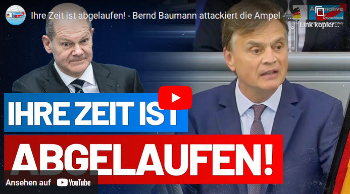 Bernd Baumann attackiert Ampel: Ihre Zeit ist abgelaufen!