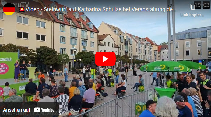 Wahlkampf in Neu-Ulm: Steinwurf-Attacke auf Grünen-Spitze!