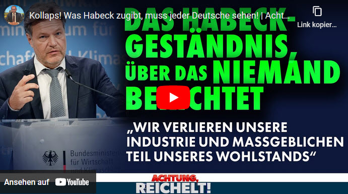 Achtung, Reichelt!: Kollaps! Was Habeck zugibt, muss jeder Deutsche sehen!