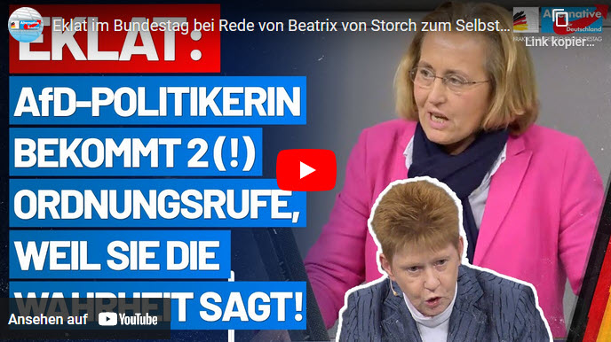 Eklat im Bundestag bei Rede von Beatrix von Storch zum Selbstbestimmungsgesetz!