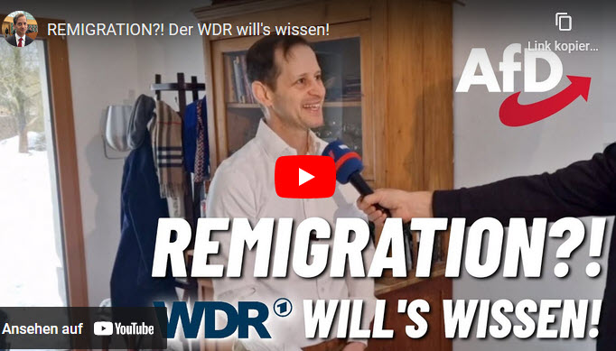 Remigration?! Der WDR will’s wissen!
