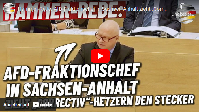 Hammer-Rede: AfD-Fraktionschef in Sachsen-Anhalt zieht „Correctiv“-Hetzern den Stecker