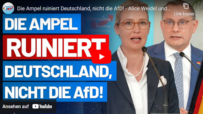 Die Ampel ruiniert Deutschland, nicht die AfD! – Alice Weidel und Tino Chrupalla