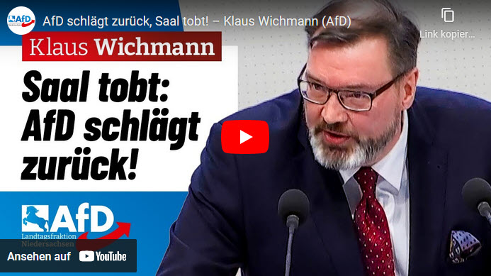 AfD schlägt zurück, Saal tobt! – Klaus Wichmann (AfD)