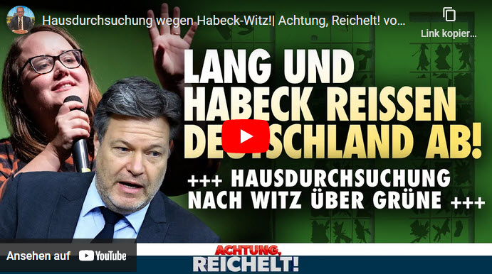 Achtung, Reichelt!: Hausdurchsuchung wegen Habeck-Witz!