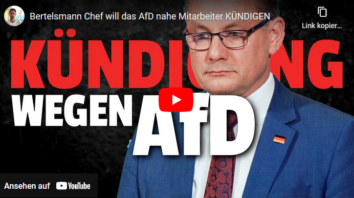 Bertelsmann Chef will, dass AfD nahe Mitarbeiter kündigen