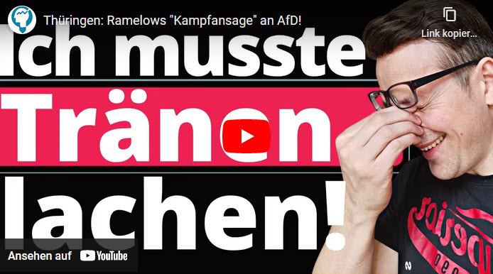 Thüringen: Ramelows „Kampfansage“ an AfD!