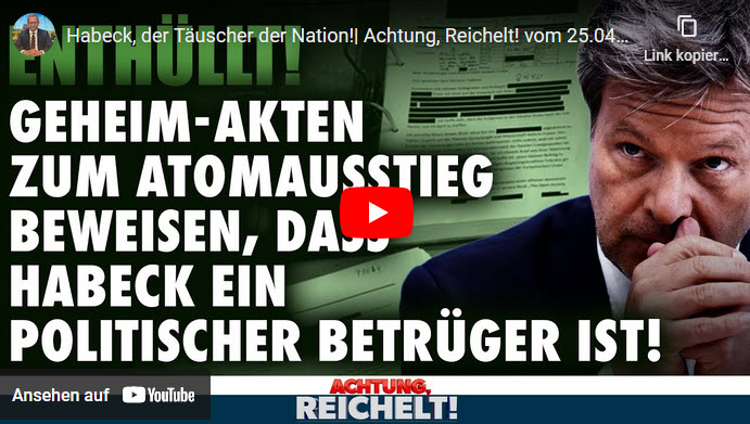 Achtung, Reichelt!: Habeck, der Täuscher der Nation!