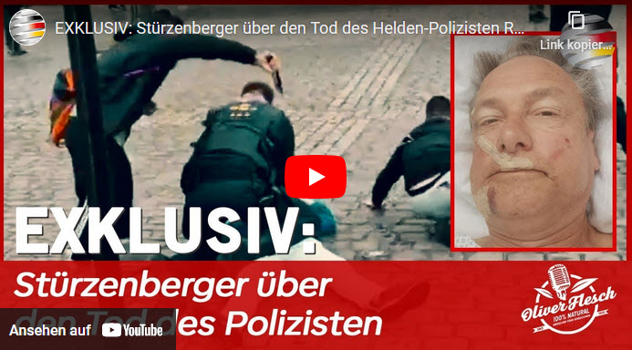 DK: Stürzenberger über den Tod des Helden-Polizisten Rouven L.