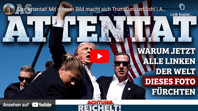 Achtung, Reichelt!: Das Attentat – Mit diesem Bild macht sich Trump unsterblich!