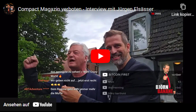 Compact Magazin verboten – Interview mit Jürgen Elsässer
